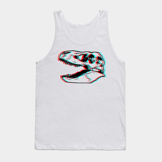 T rex 3D Dinosaur Tank Top by Trippycollage